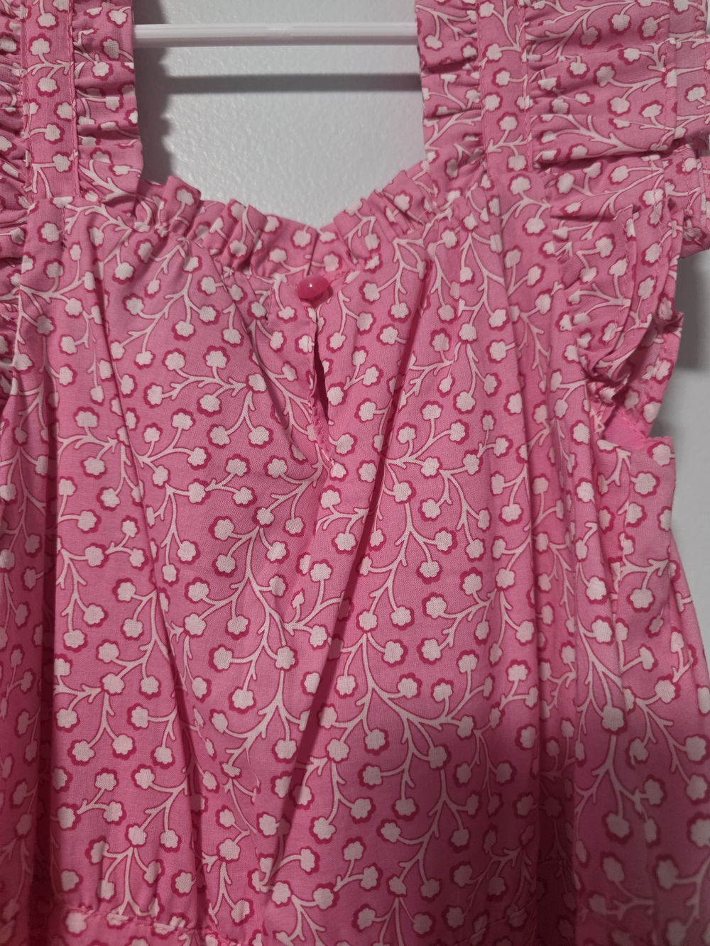 French Connection Girls' 5/6 Pink Ruffle-Trimmed Cotton Sundress for Girls - NWT - Picture 7 of 13